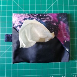 Travel Size Tissue Cover | Galaxy Print Fabric